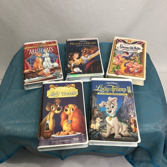 Disney Set of 5 Gold Collection, Special Edition, Masterpiece VHS Tapes
